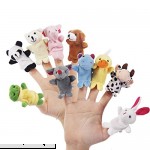 YoungZee 10pcs Soft Plush Animal Finger Puppets Set Baby Story Time Velvet Animal Style for Toddlers,Children,Shows,Playtime,schools  B07B8YXNTJ